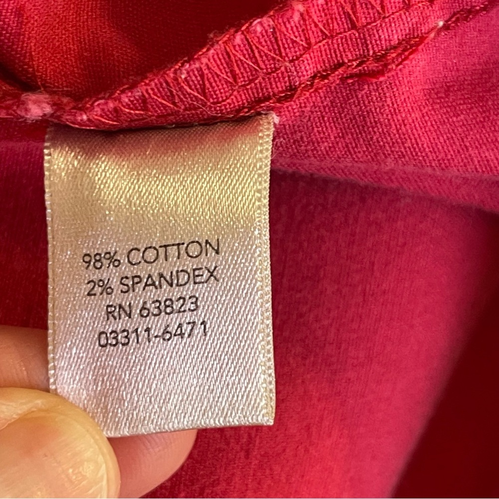 Christopher & Banks Red Denim Jacket Sz XL - Picture 4 of 5